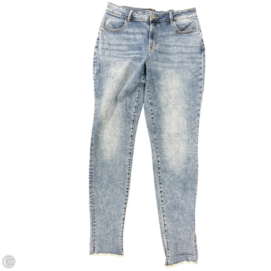 Jeans Skinny By Maurices In Blue Denim, Size: L