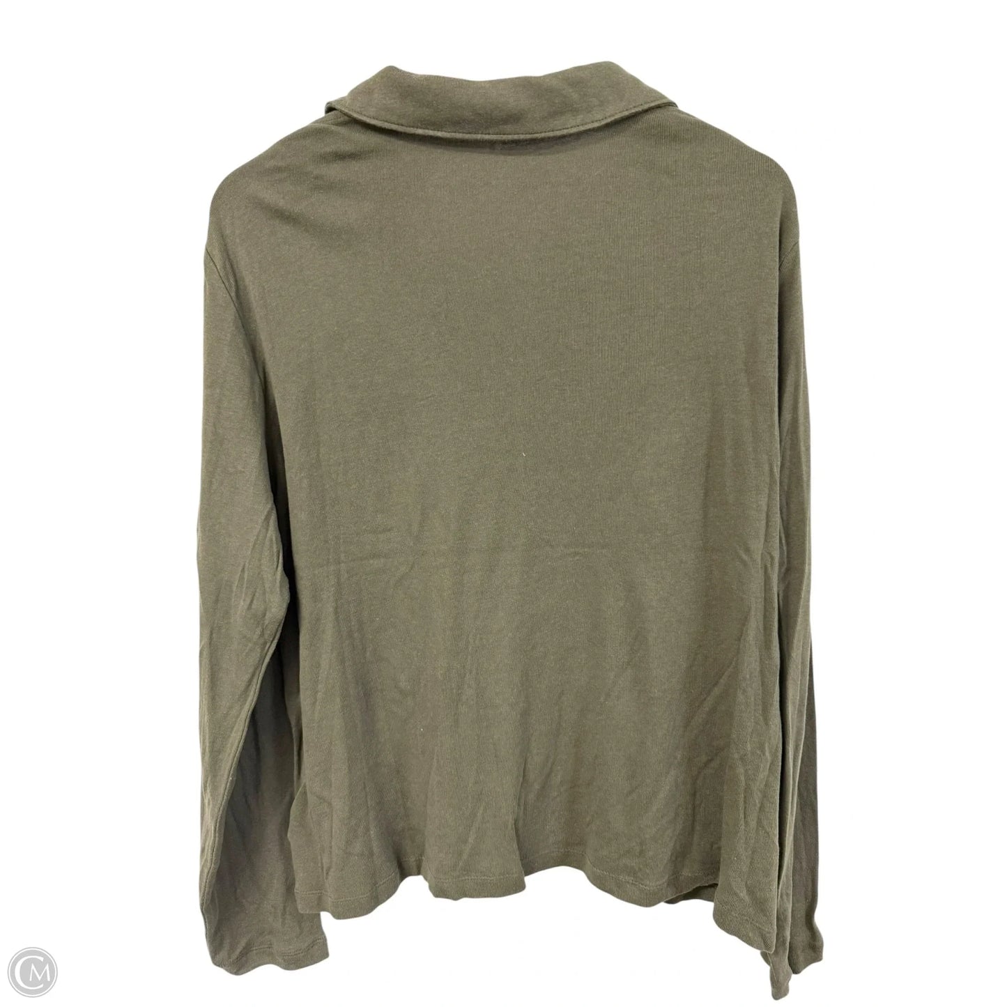 Blouse Long Sleeve By Gap In Green, Size: Xl