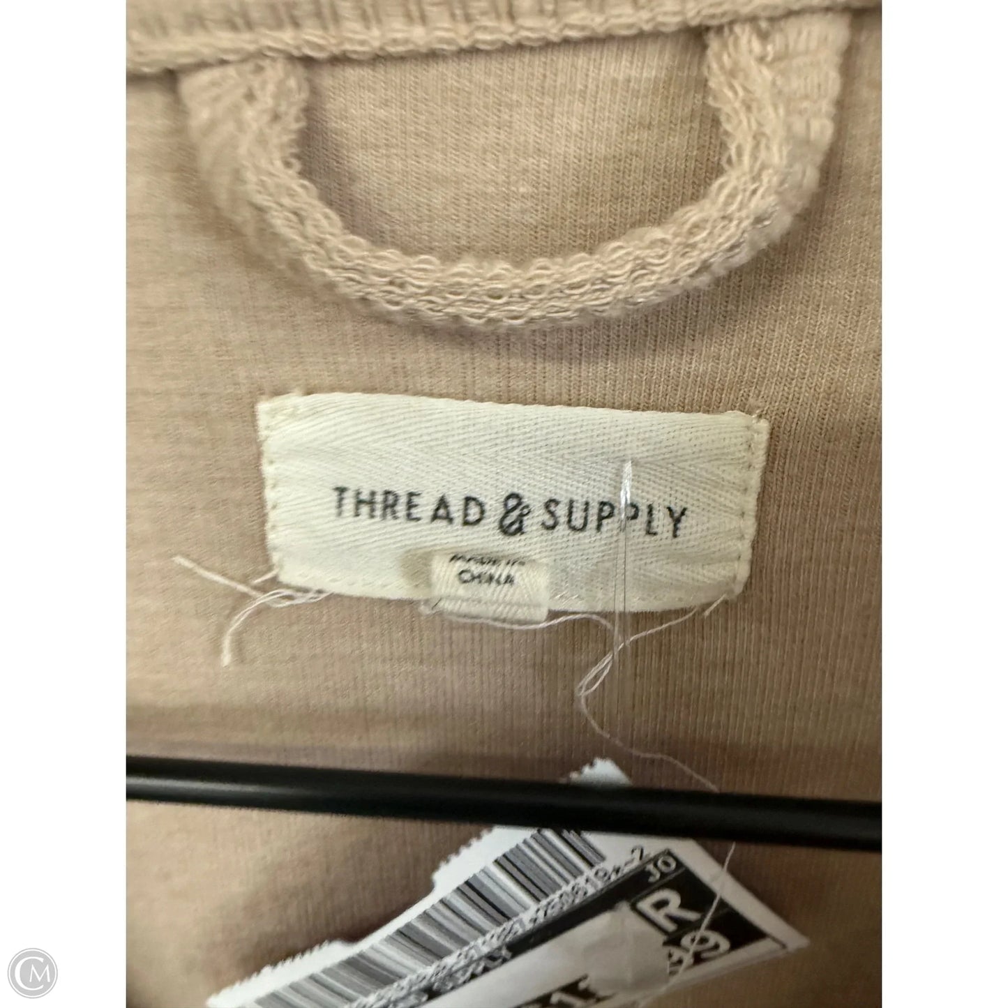 Blouse Long Sleeve By Thread And Supply In Tan, Size: L