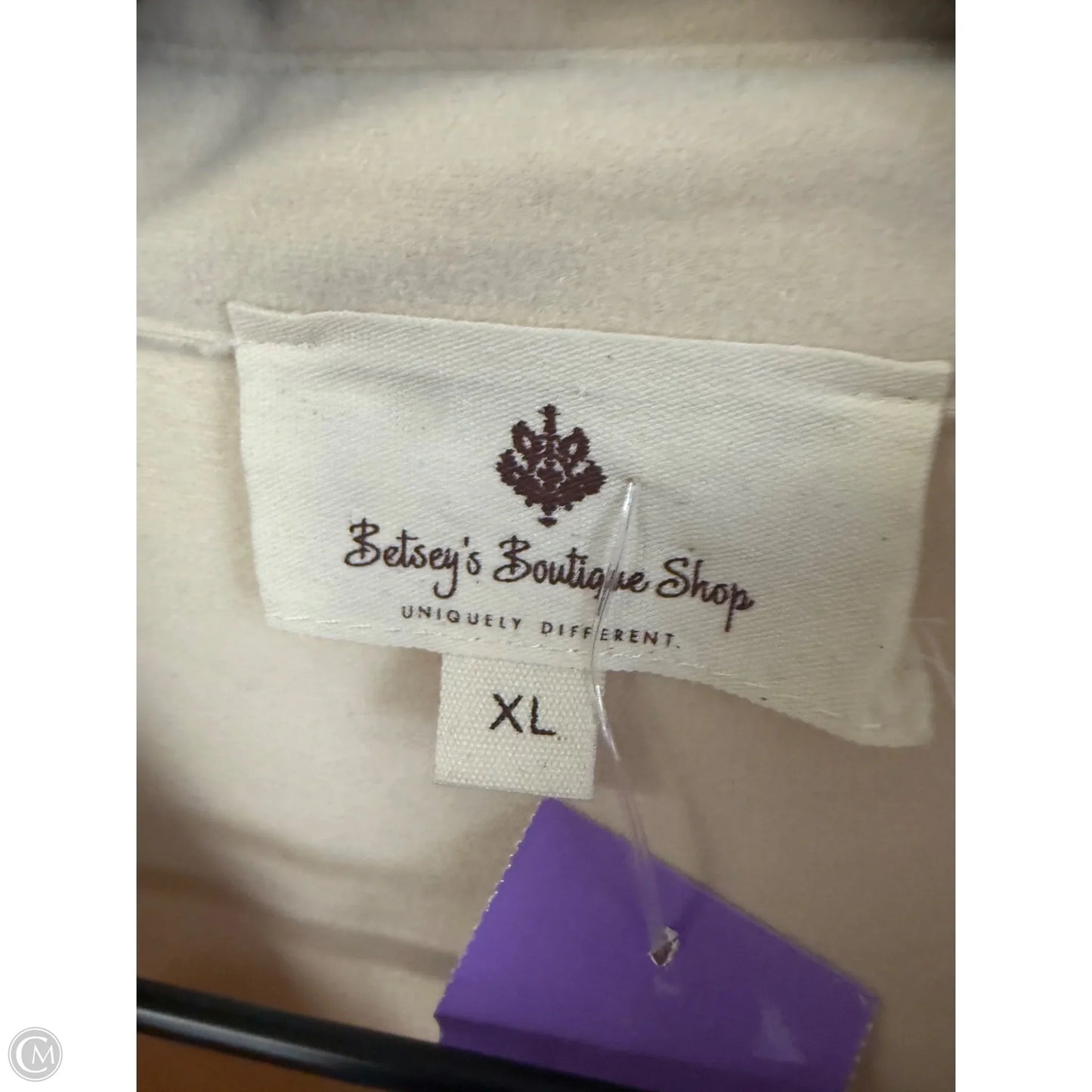Blouse Long Sleeve By Clothes Mentor In Cream, Size: Xl