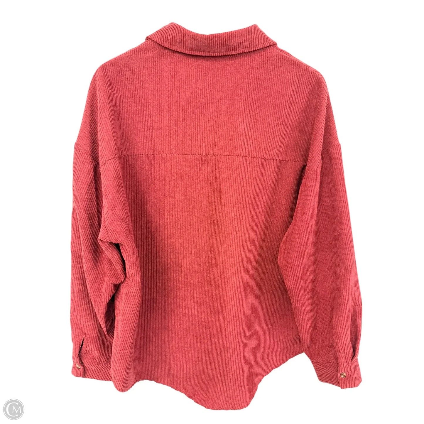 Blouse Long Sleeve By Cmf In Red, Size: L