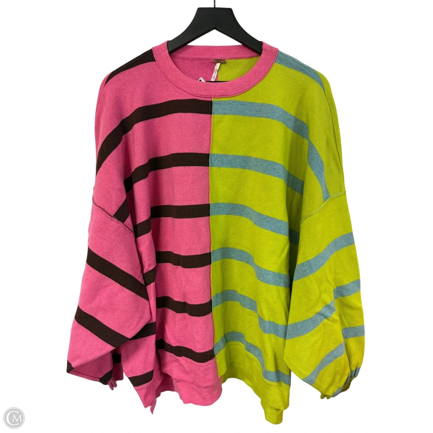 Sweatshirt Crewneck By Free People In Multi-colored, Size: M