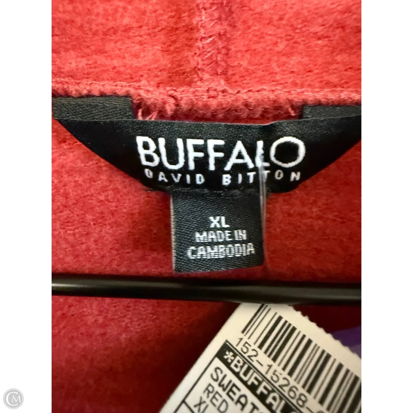 Sweatshirt Hoodie By Buffalo David Bitton In Red, Size: Xl