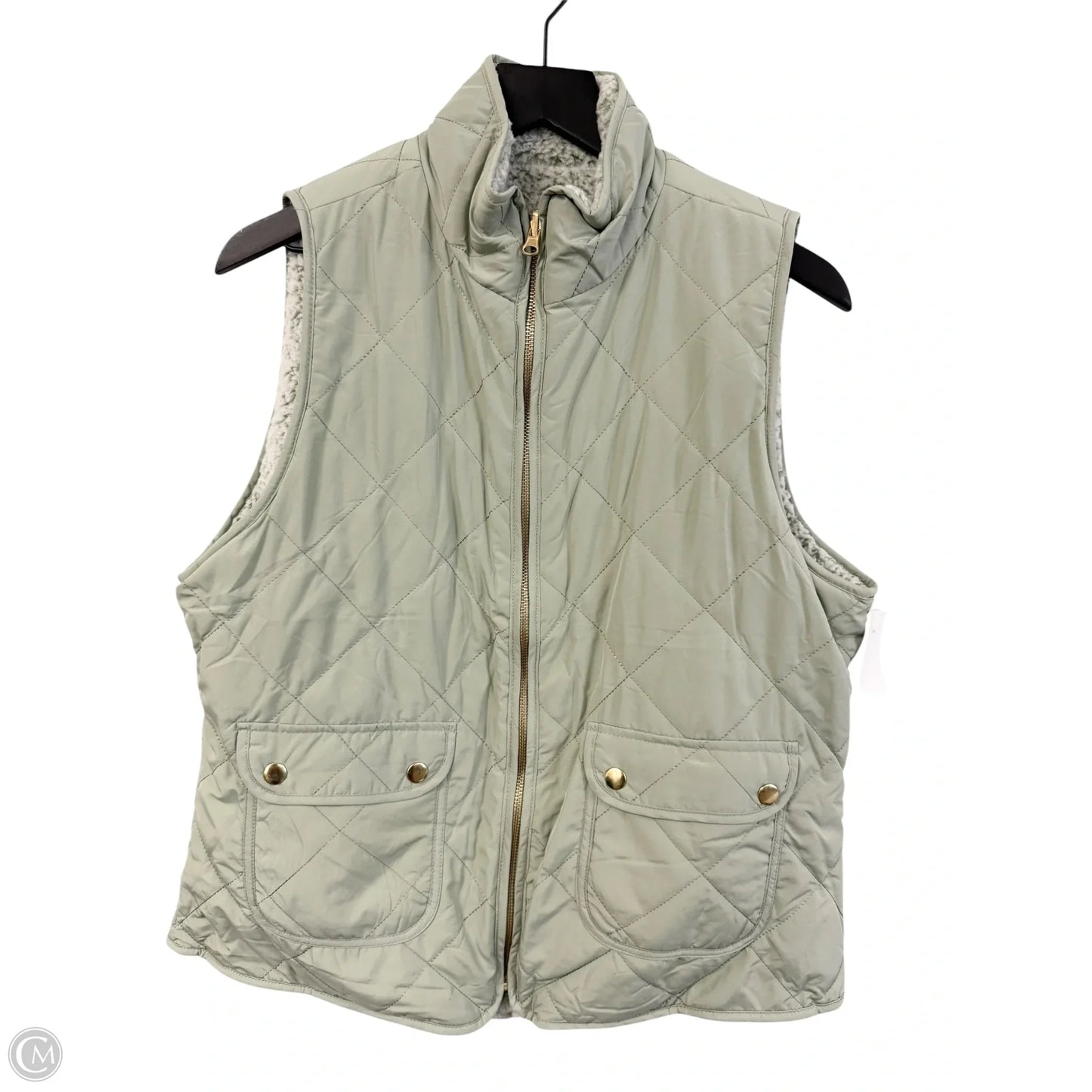 Vest Puffer & Quilted By Love Tree In Green, Size: L