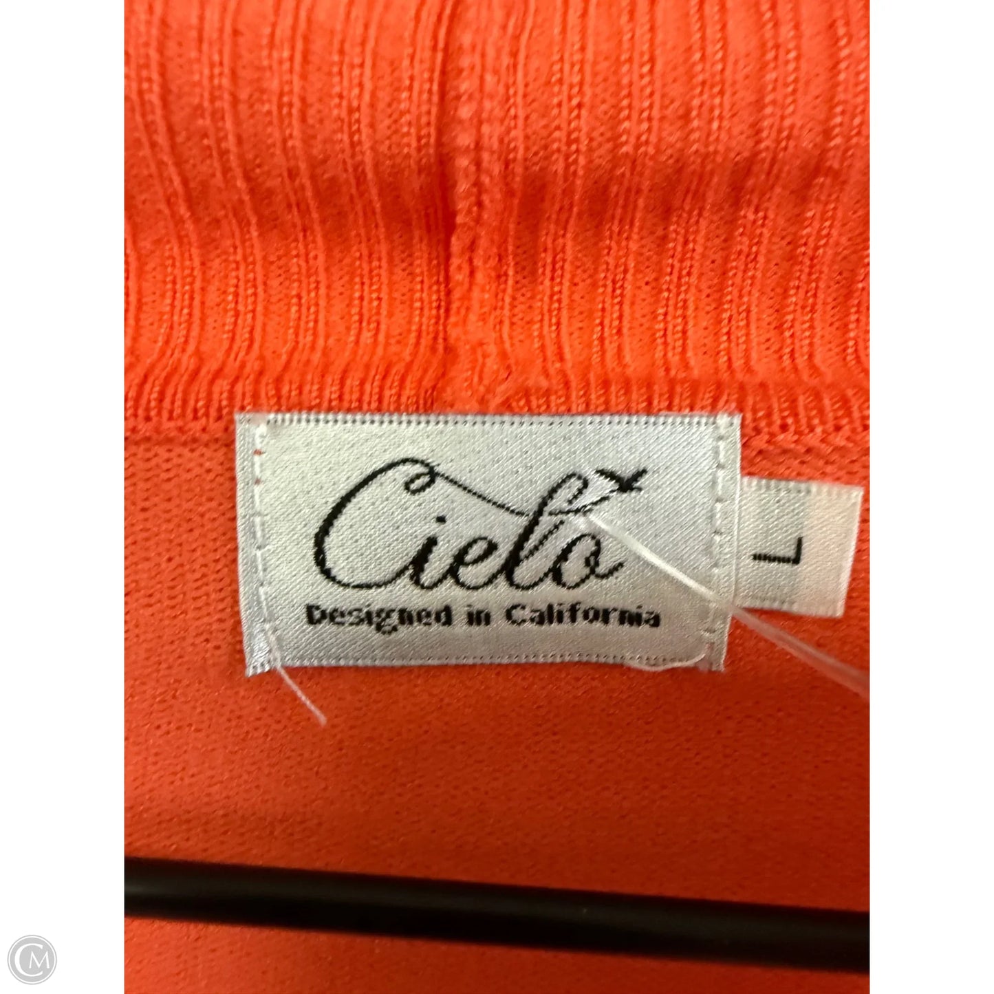 Cardigan By Clothes Mentor In Orange, Size: L