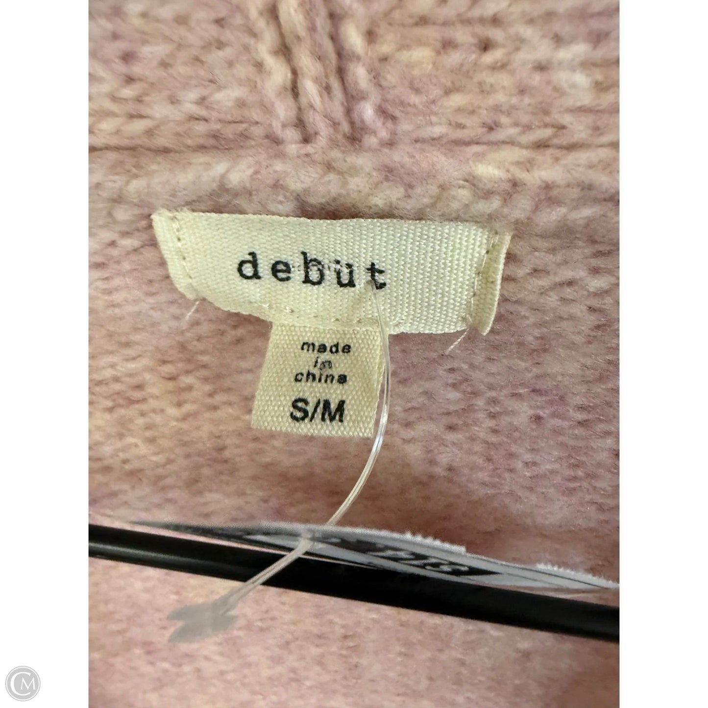Sweater Cardigan By Debut In Pink, Size: S