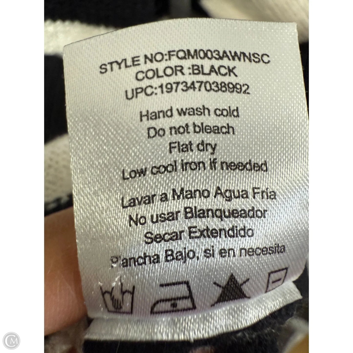 Sweater By French Connection In Black & White, Size: Xxl