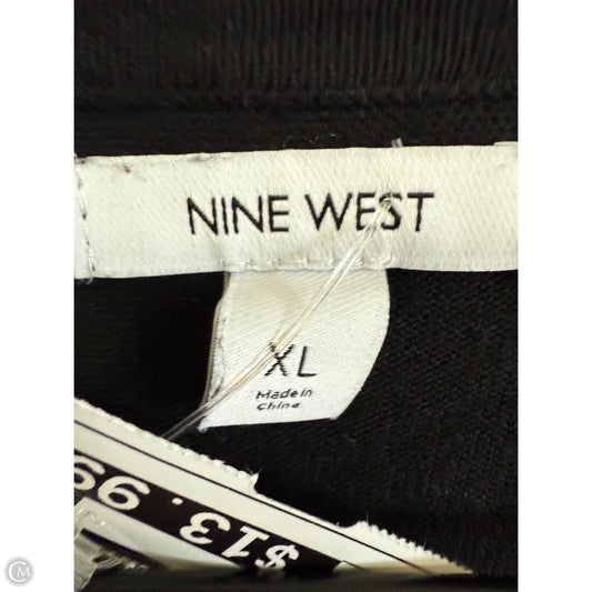 Cardigan By Nine West Apparel In Black, Size: Xl