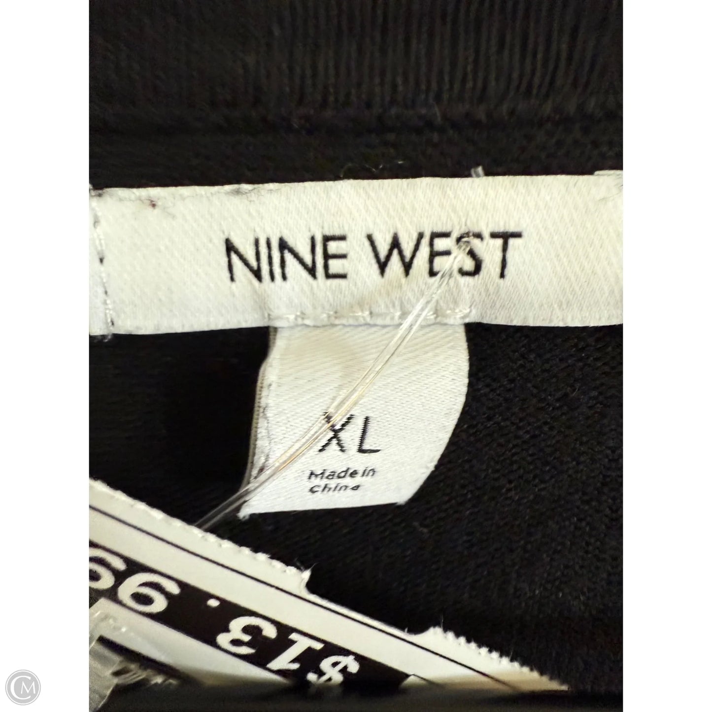 Cardigan By Nine West Apparel In Black, Size: Xl