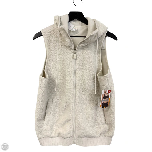 Vest Faux Fur & Sherpa By Avia In Ivory, Size: M