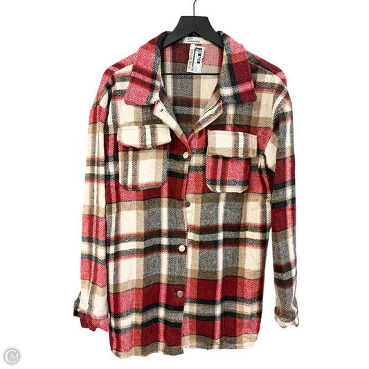 Jacket Shirt By Cme In Plaid Pattern, Size: S