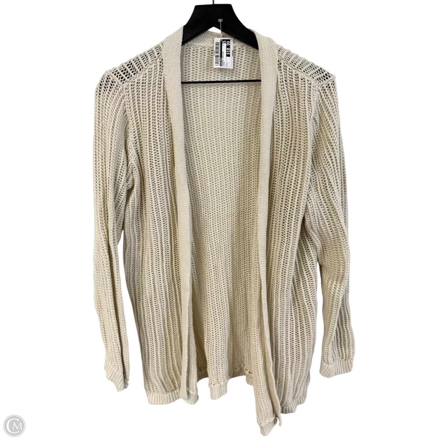 Sweater Cardigan By Old Navy In Cream, Size: L