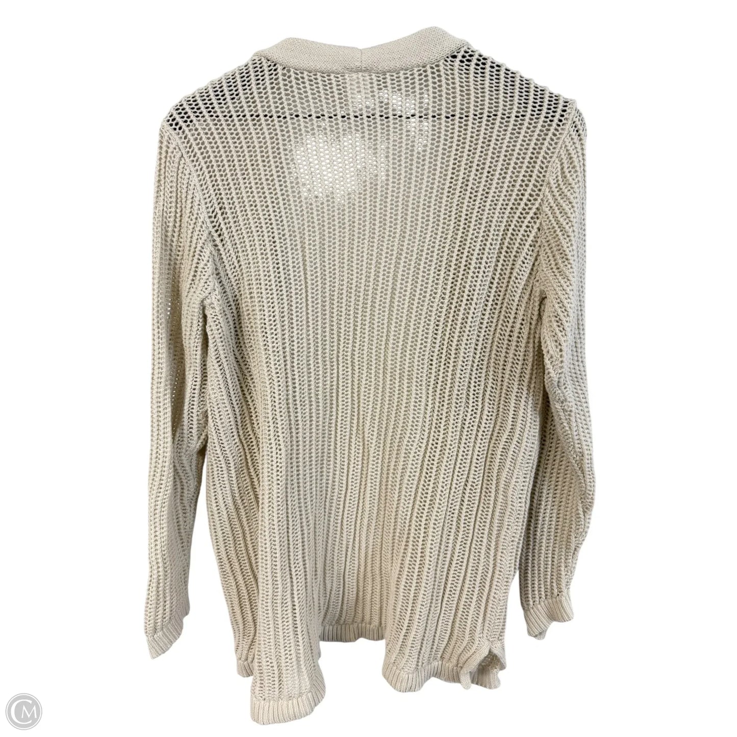 Sweater Cardigan By Old Navy In Cream, Size: L