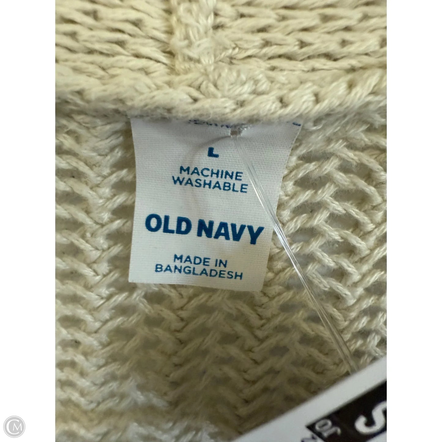 Sweater Cardigan By Old Navy In Cream, Size: L