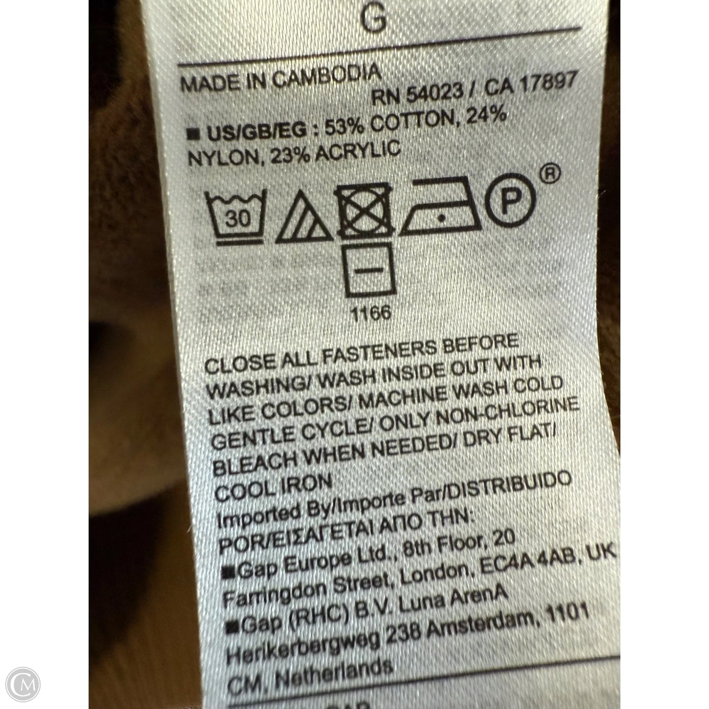 Sweater By Gap In Brown, Size: L