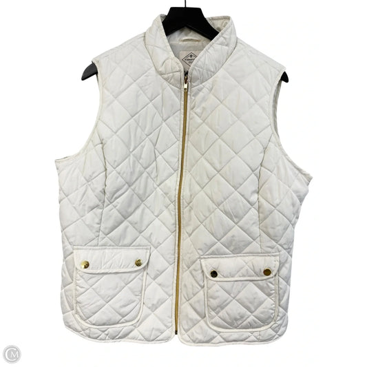 Vest Puffer & Quilted By St Johns Bay In Ivory, Size: Xxl