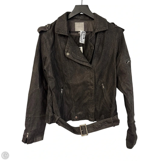 Jacket Moto By Thread And Supply In Black, Size: L