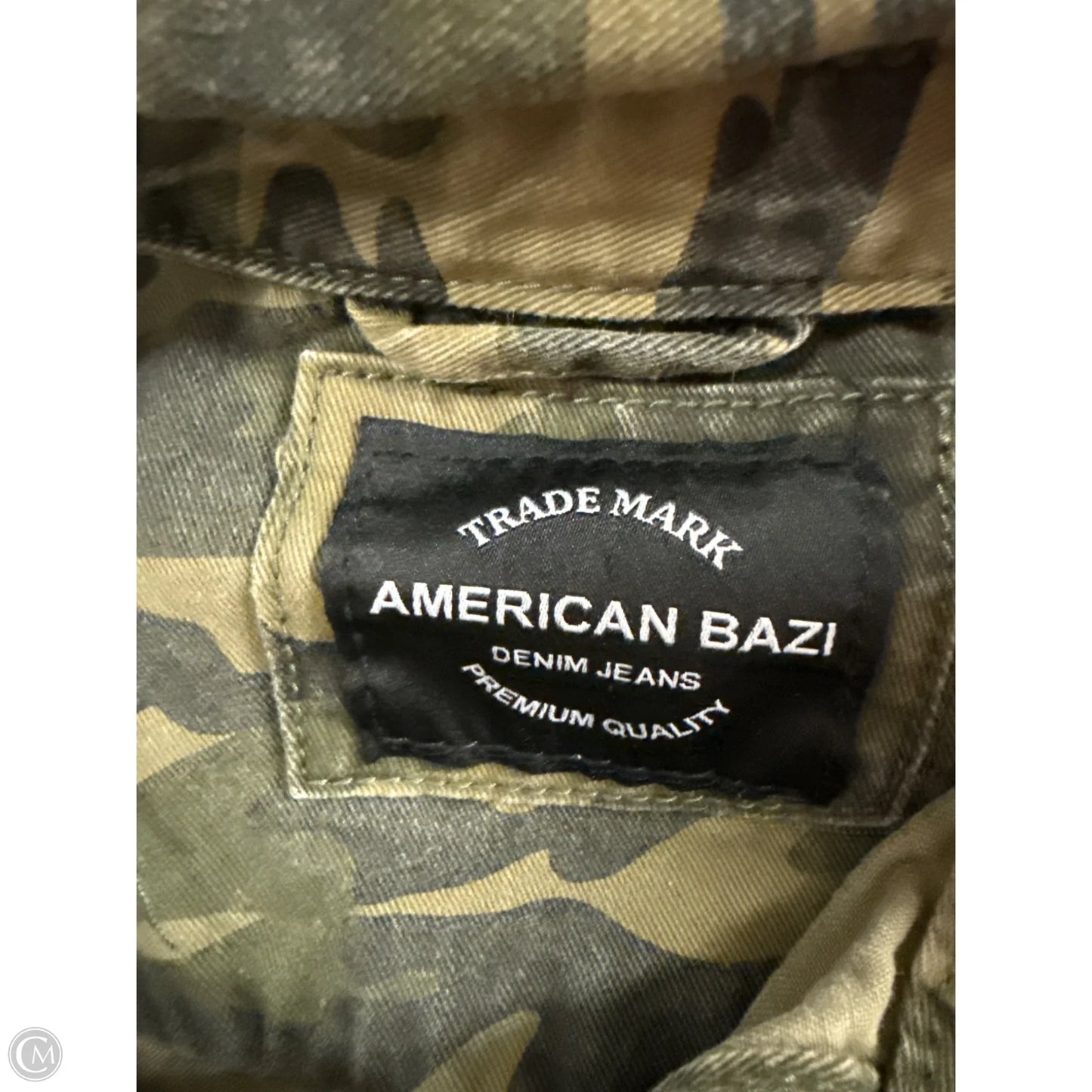 Jacket Denim By Clothes Mentor In Camouflage Print, Size: S