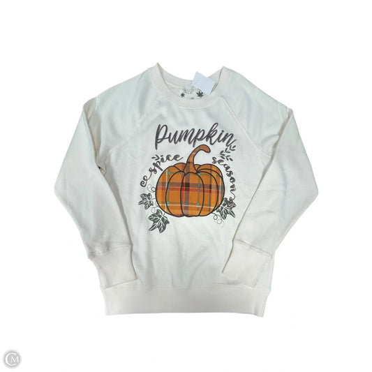 Sweatshirt Crewneck By Maurices In Cream, Size: Xs