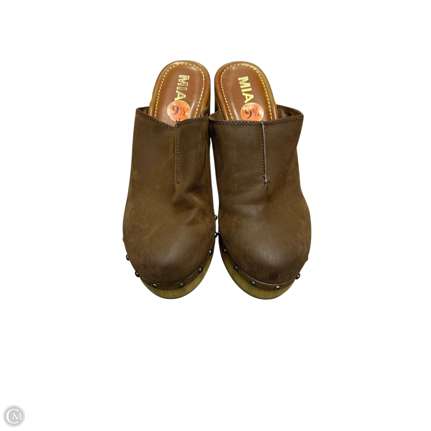 Shoes Heels Block By Mia In Brown, Size: 9.5