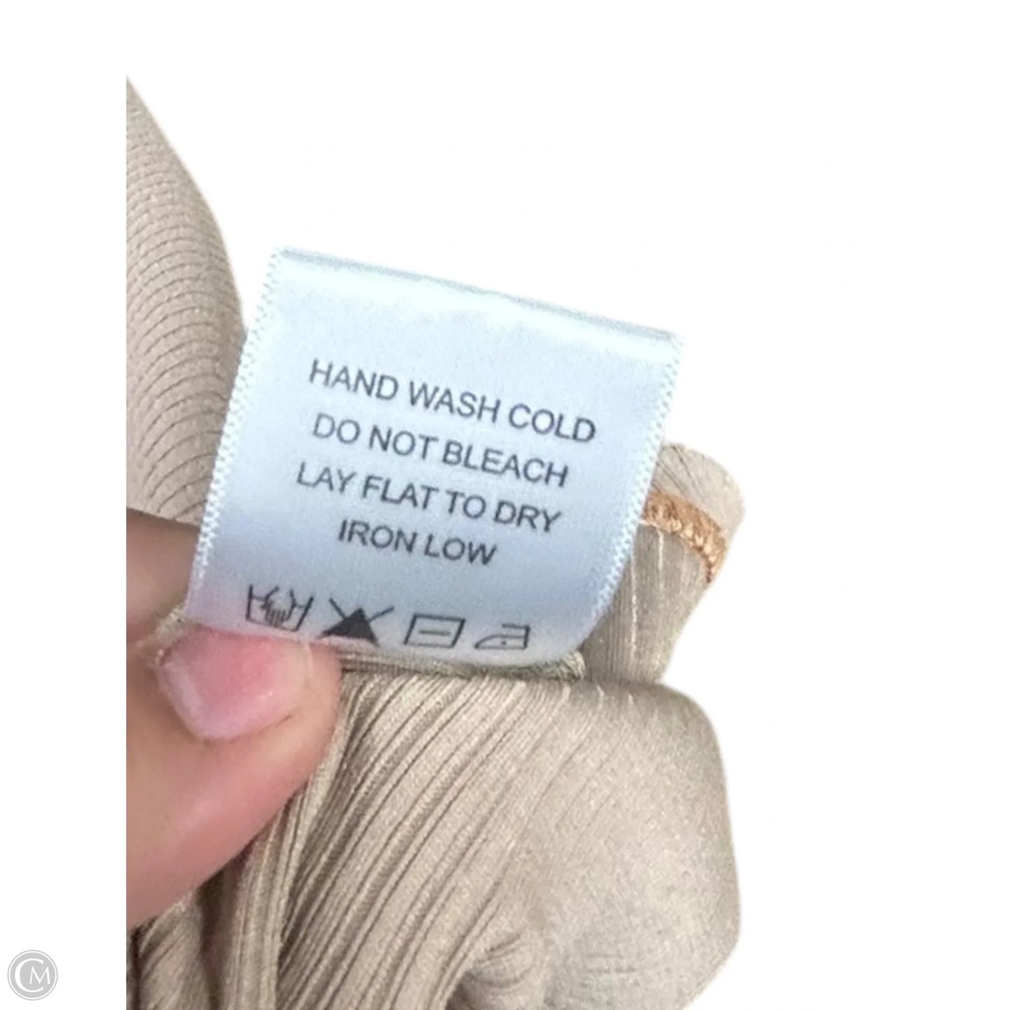 Top Long Sleeve By White Birch In Tan, Size: 2x