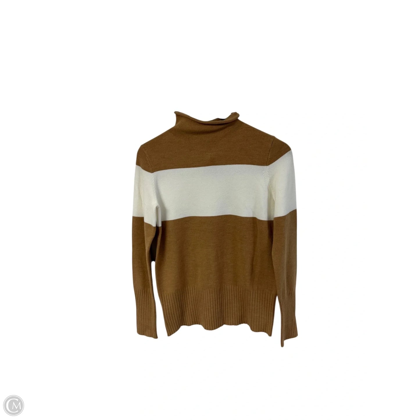 Sweater By French Connection In Brown & White, Size: S