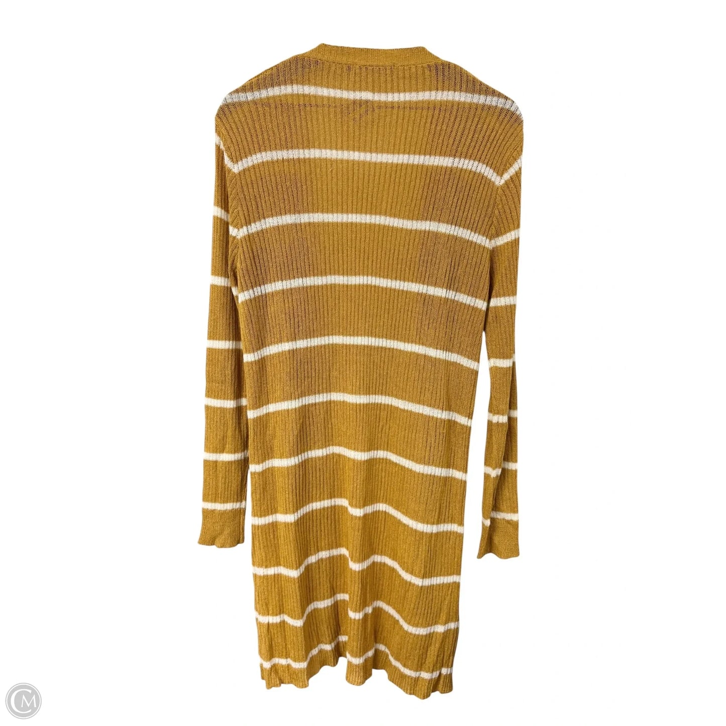 Cardigan By Doe & Rae In White & Yellow, Size: M