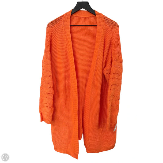 Sweater Cardigan By Cmf In Orange, Size: Xl