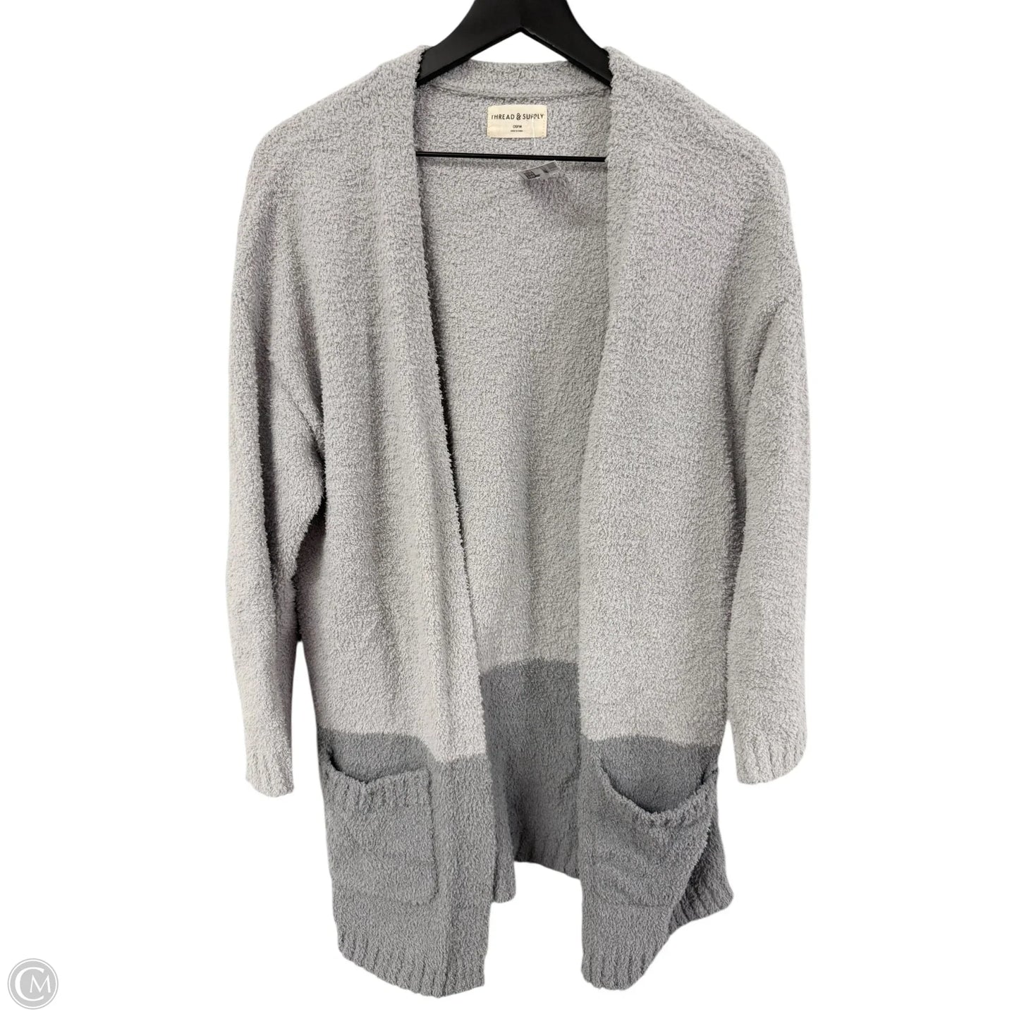 Cardigan By Thread And Supply In Grey, Size: Osfm