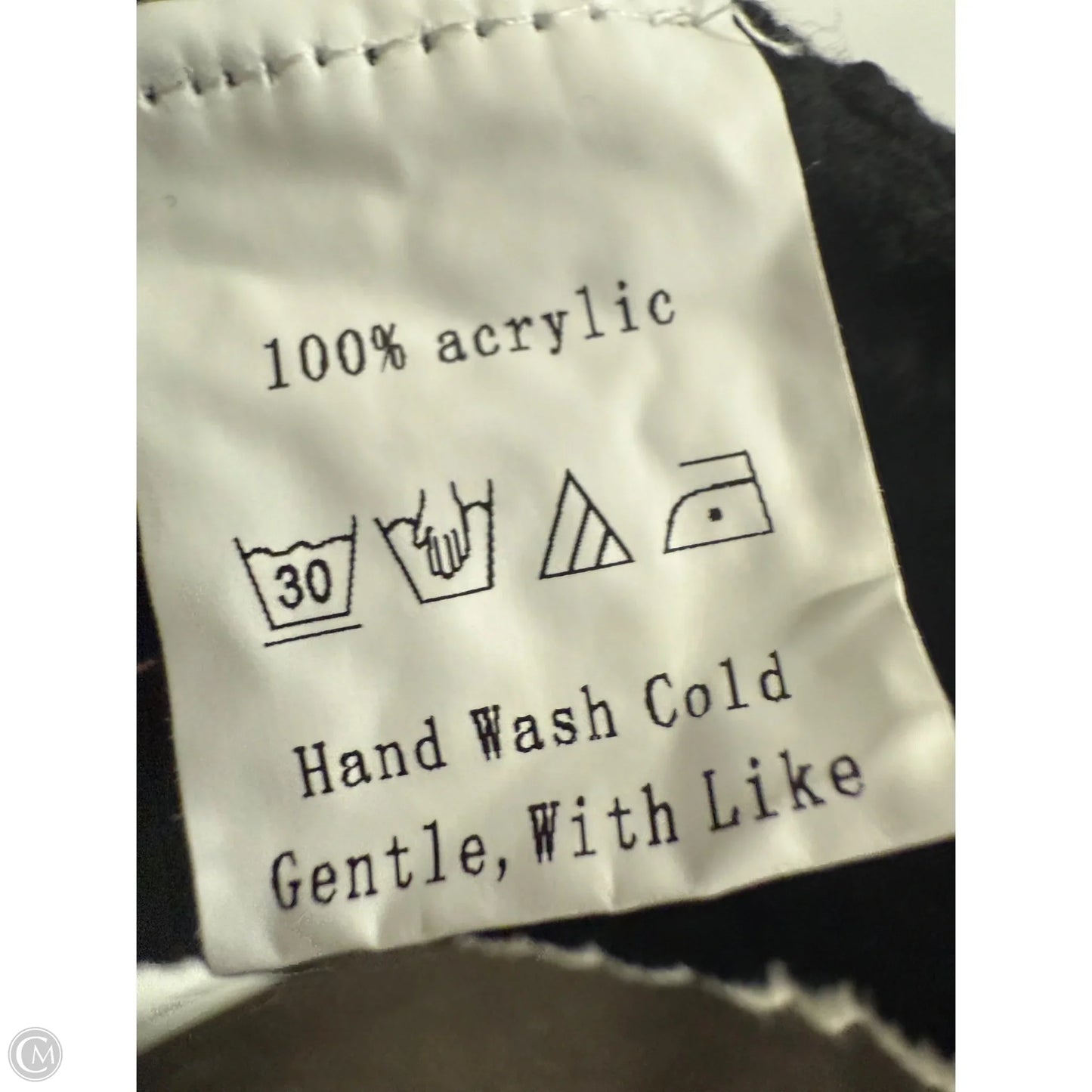 Sweater Cardigan By Cmf In Black & White, Size: M