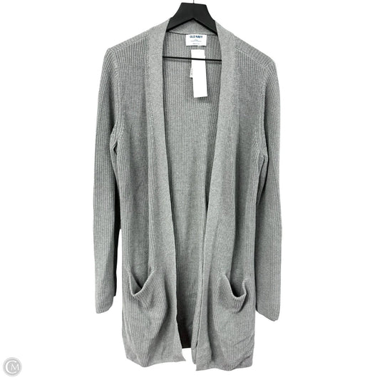Sweater Cardigan By Old Navy In Grey, Size: M