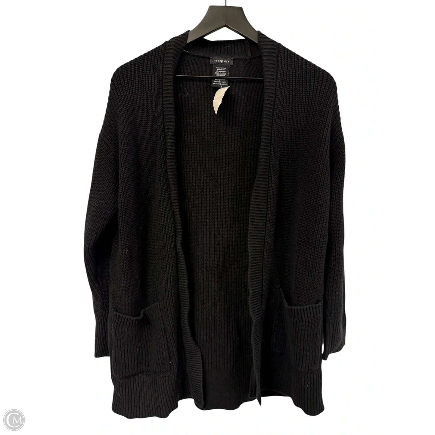 Sweater Cardigan By Clothes Mentor In Black, Size: Xl