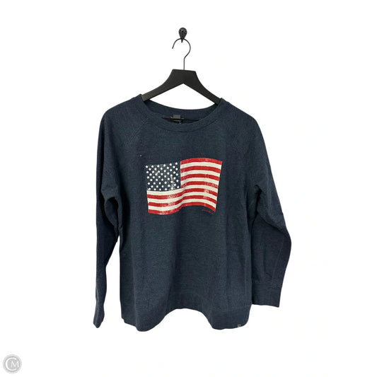 Sweatshirt Crewneck By Eddie Bauer In Navy, Size: Xl