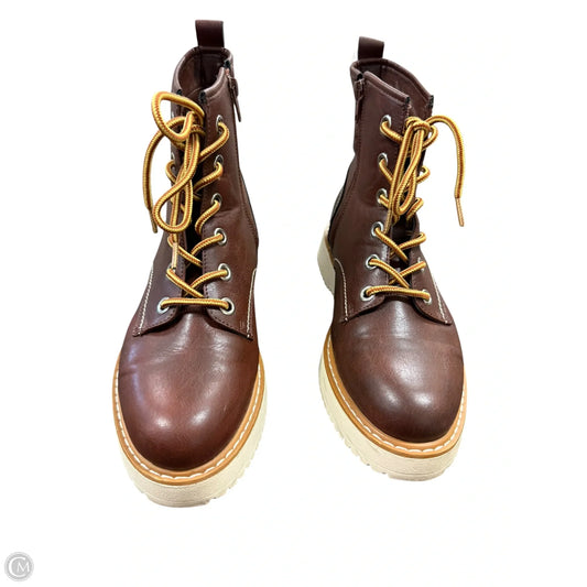 Boots Ankle Flats By Madden Girl In Brown, Size: 8