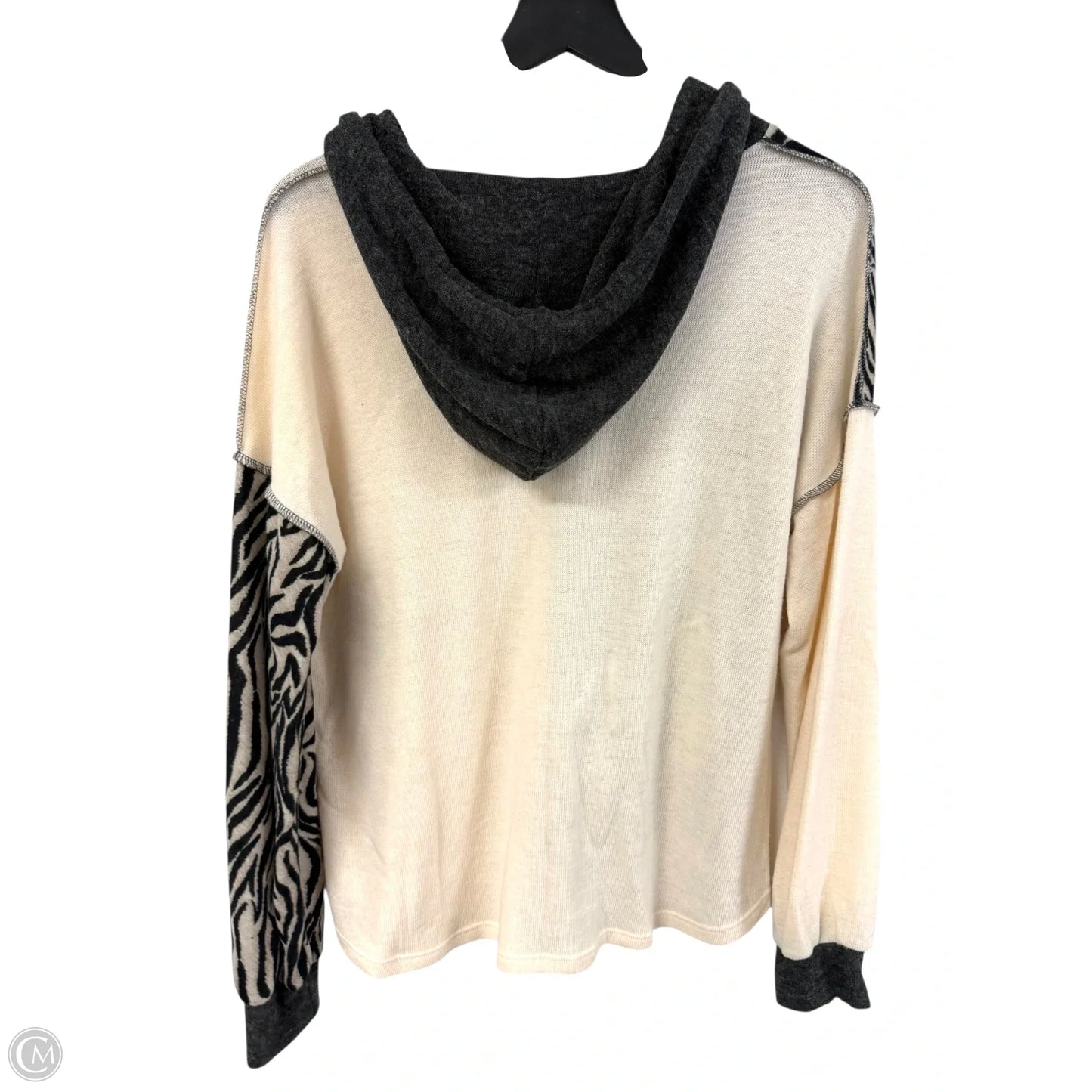 Top Long Sleeve By 7th Ray In Zebra Print, Size: M