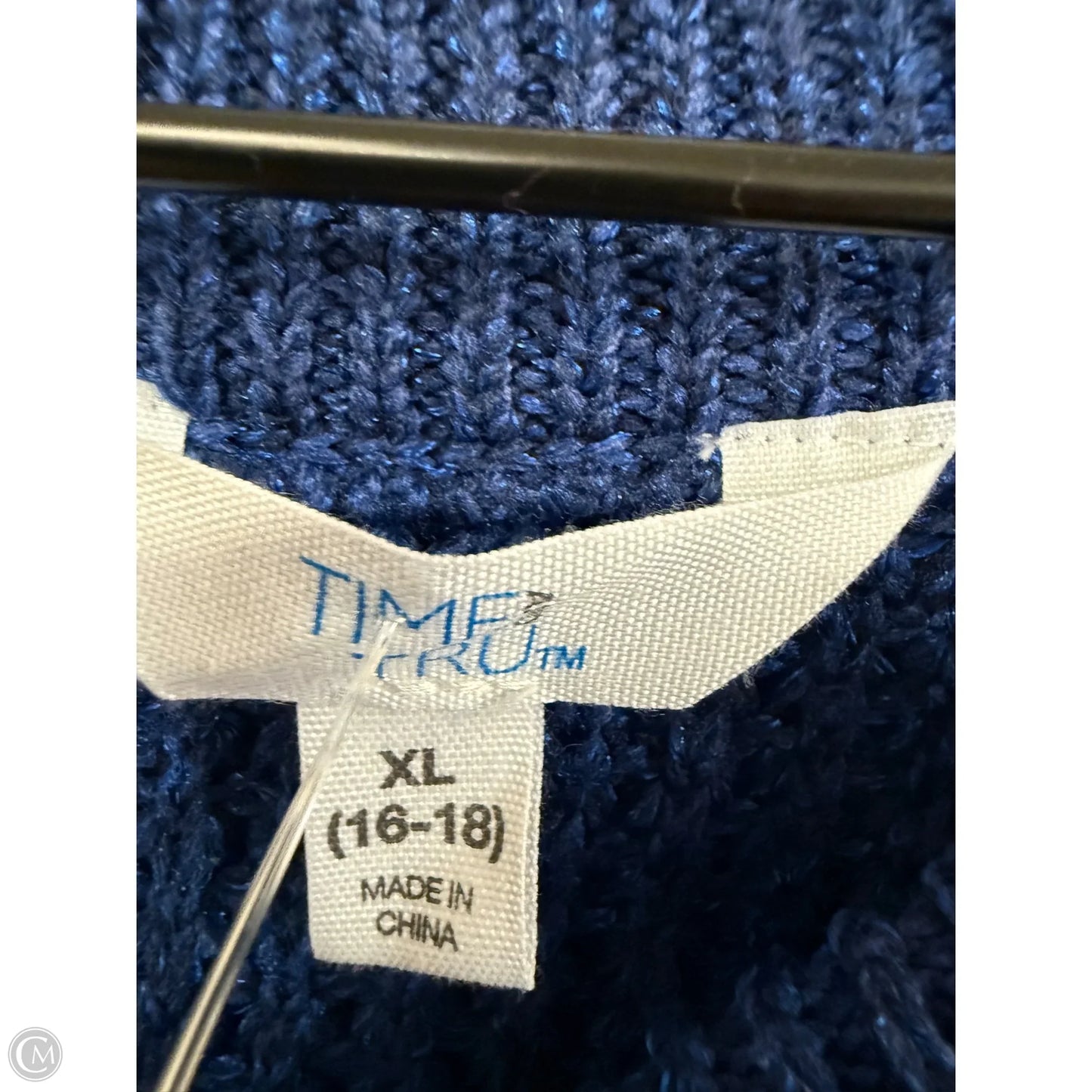 Sweater By Time And Tru In Blue, Size: Xl