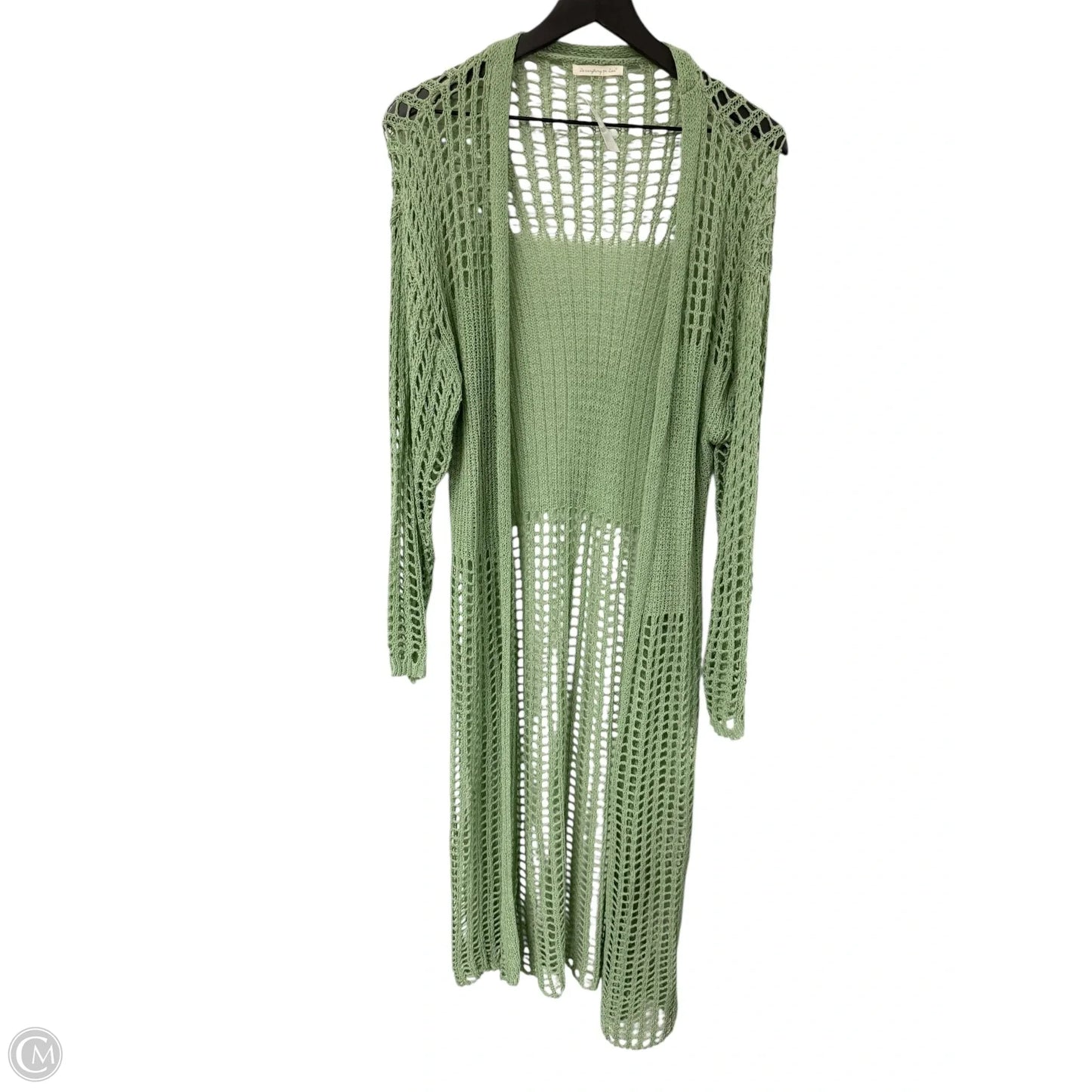 Sweater Cardigan By Do Everything In Love In Green, Size: Osfm