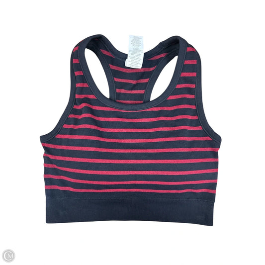 Athletic Bra By Zyia In Black & Red, Size: M