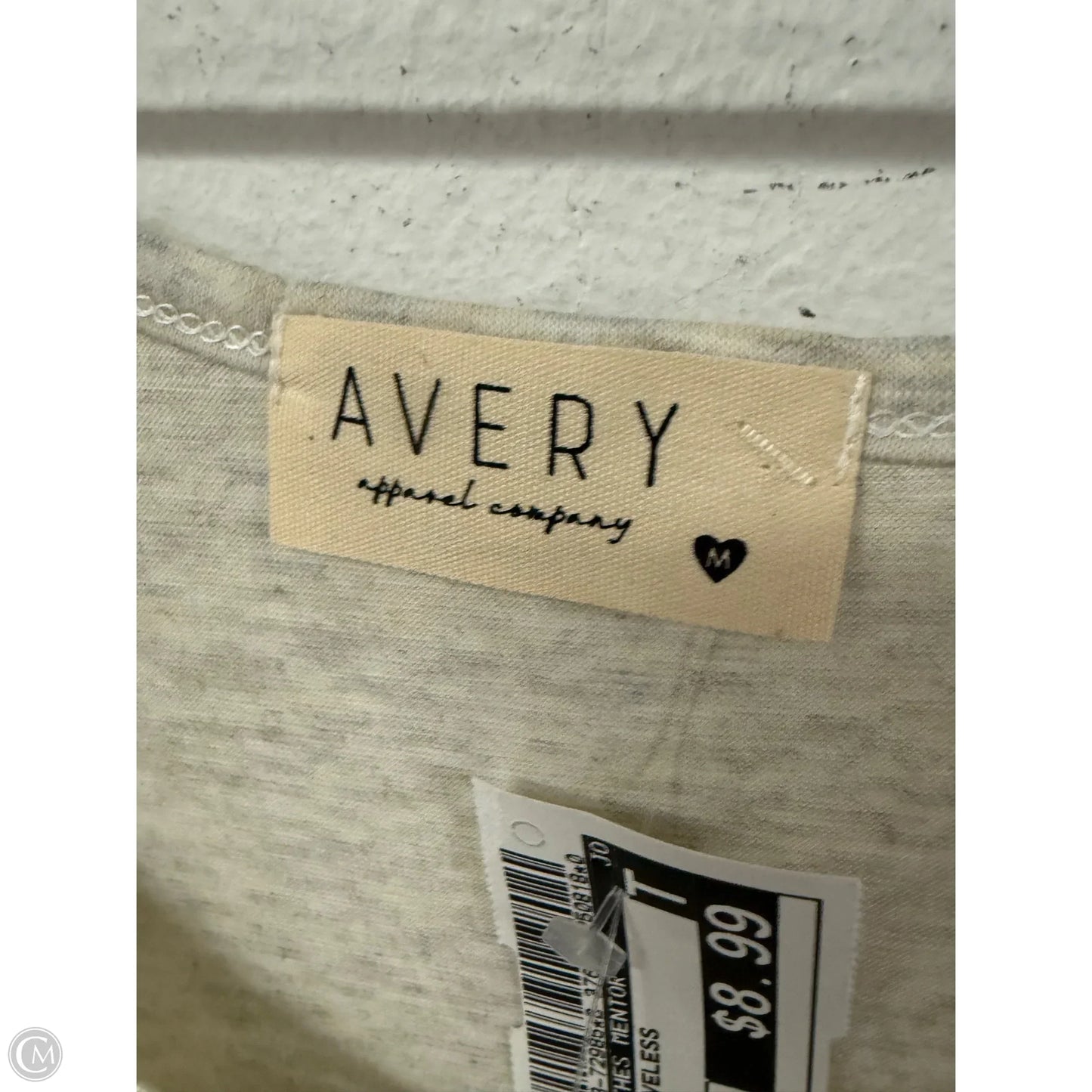 Top Sleeveless By Clothes Mentor In Grey, Size: M