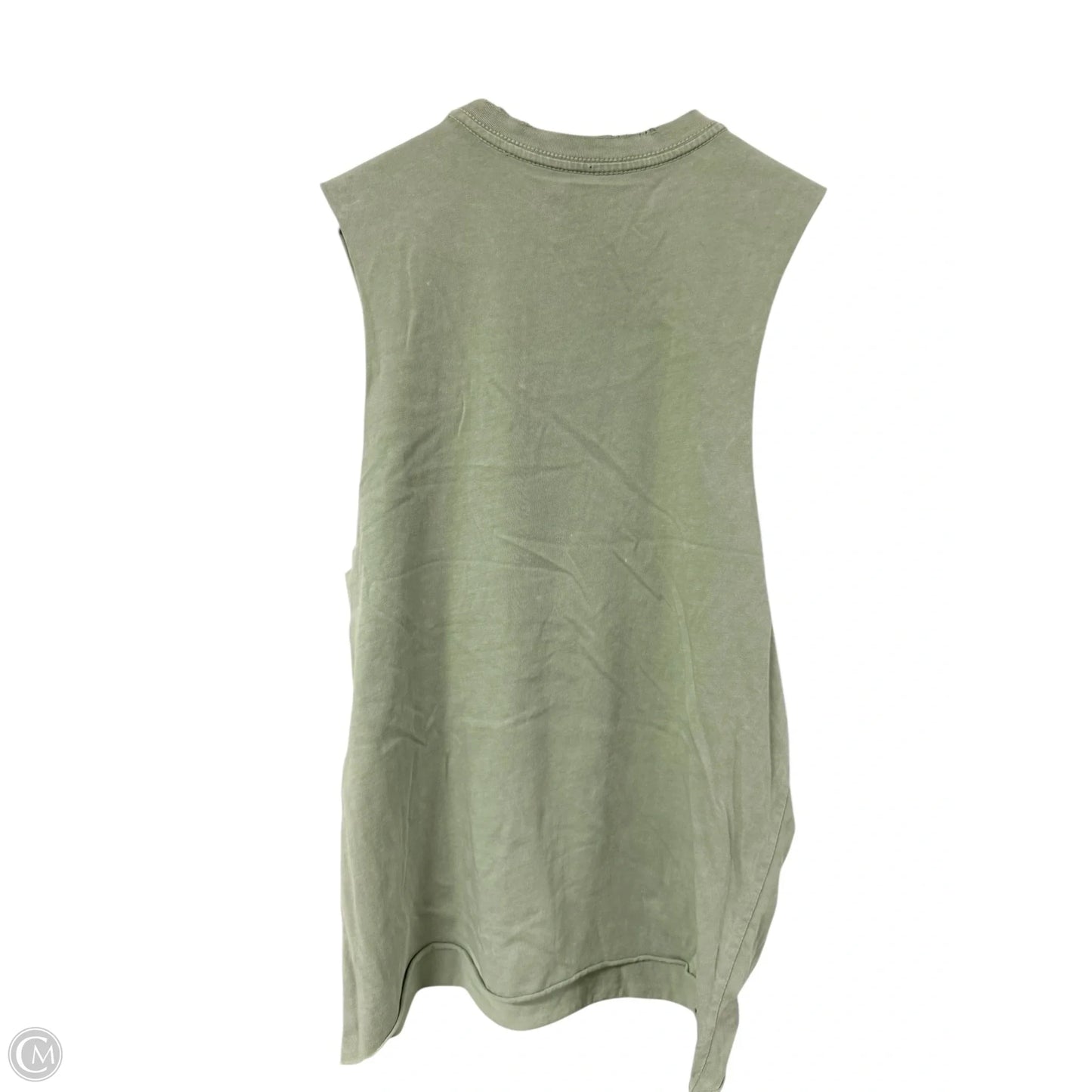 Top Sleeveless By Cmc In Green, Size: S