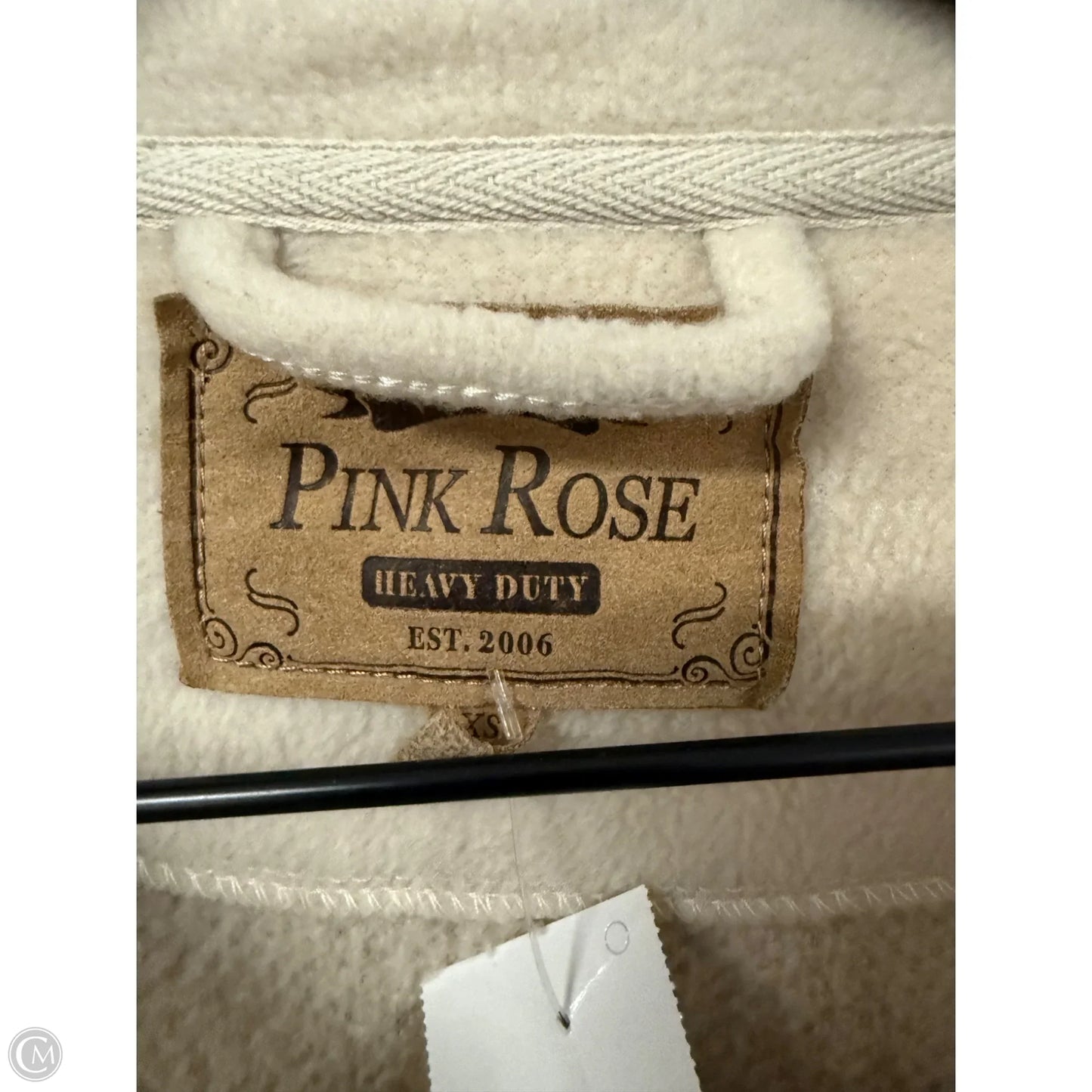 Jacket Fleece By Pink Rose In Tan, Size: Xs