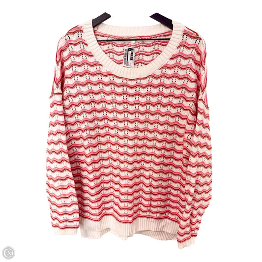 Sweater By Maurices In Brown & Pink, Size: Xl