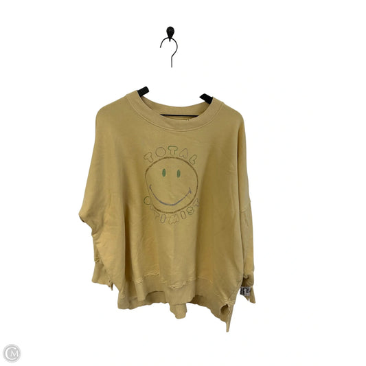 Sweatshirt Crewneck By Aerie In Yellow, Size: M