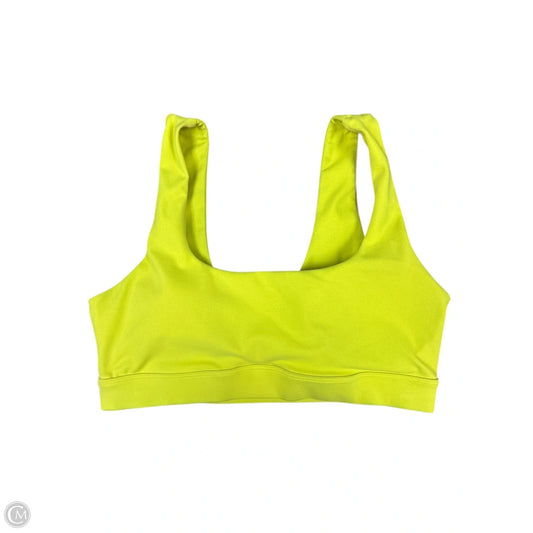 Athletic Bra By Cmc In Yellow, Size: L