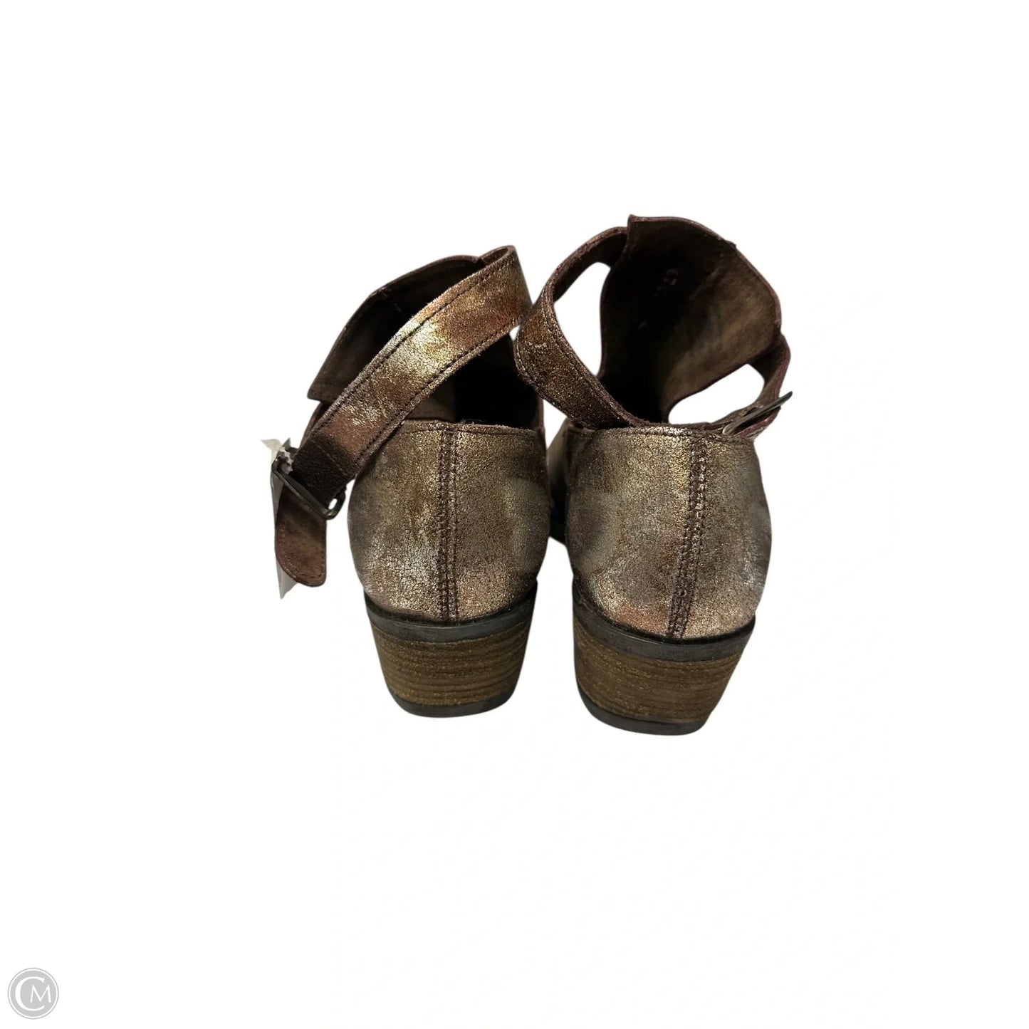 Boots Ankle Heels By Sbicca In Bronze, Size: 6