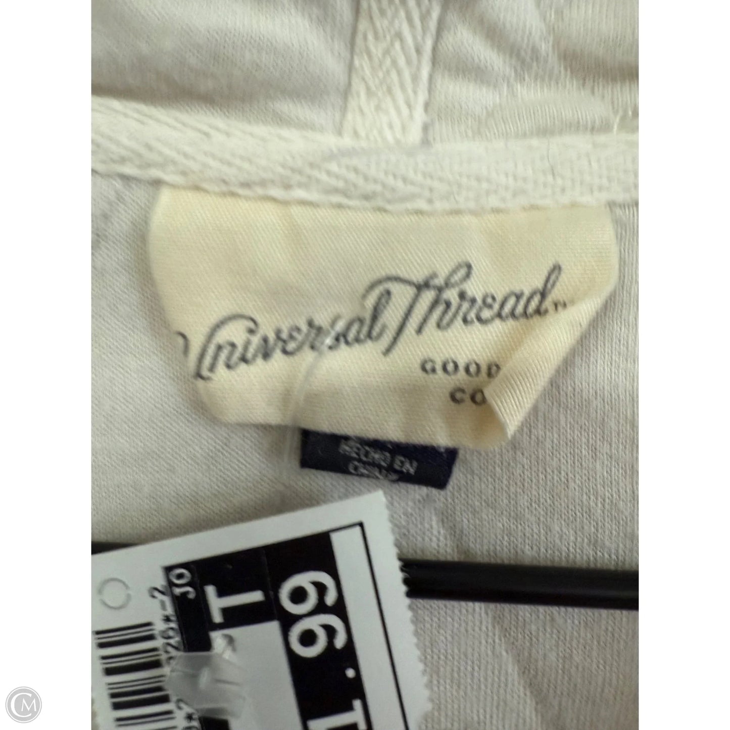 Sweatshirt Hoodie By Universal Thread In Ivory, Size: Xs