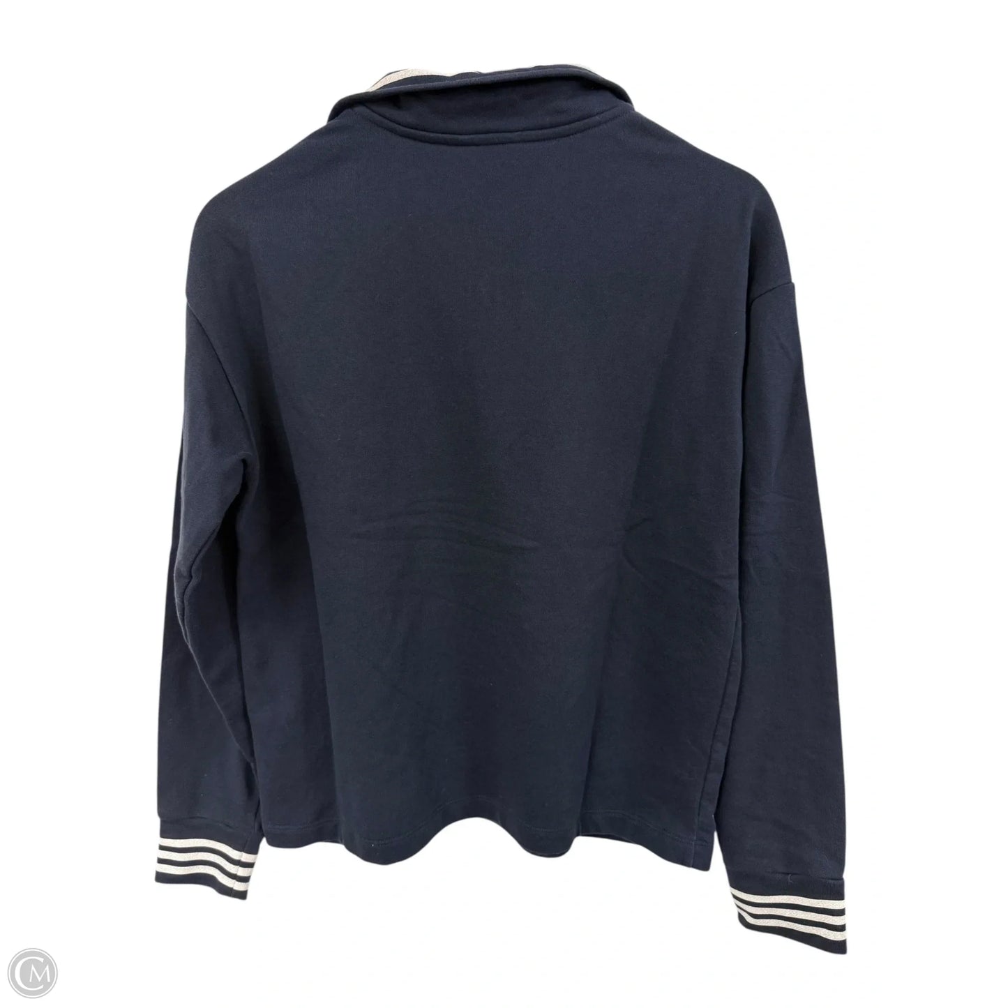 Sweatshirt Collar By Nautica In Blue & White, Size: S