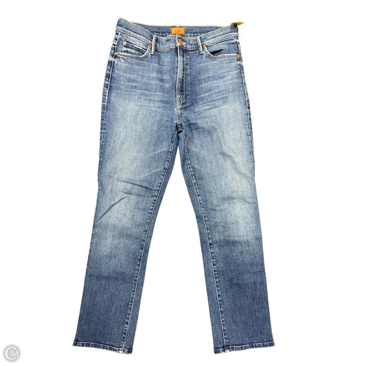 Jeans Straight By Mother In Blue Denim, Size: 8