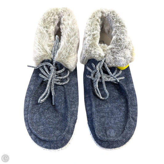 Shoes Flats By Hey Dude In Navy, Size: 8