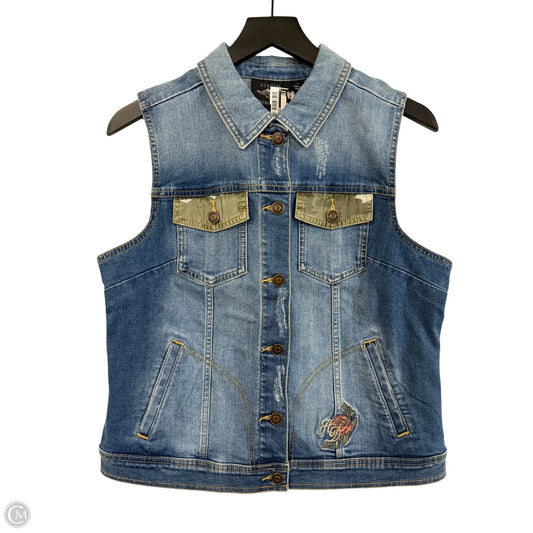 Vest Other By Harley Davidson In Blue Denim, Size: M